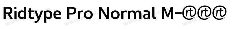 Ridtype Pro Normal M字体转换